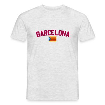 Barcelona - Men's T-Shirt - heather grey - Front - AI Model Male 178 dark (178cm)