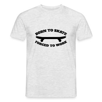 Skateboard Skaten Skate-Fan Skater Skateboarding - Männer T-Shirt - Grau meliert - Vorne - AI Model Male 178 dark (178cm)