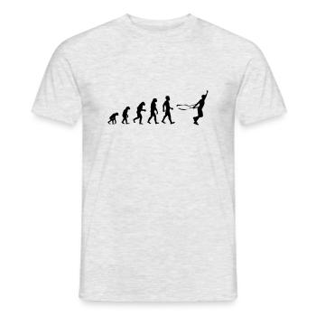 evolution finish Finish Winner Winner - Men's T-Shirt - heather grey - Front - AI Model Male 178 dark (178cm)