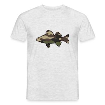 Barsch grün - Männer T-Shirt - Grau meliert - Vorne - AI Model Male 178 dark (178cm)