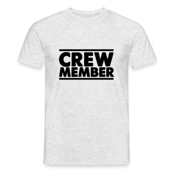 Membre d’équipage - T-shirt homme - gris chiné - Devant - AI Model Male 178 dark (178cm)