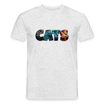 My Design - Männer T-Shirt - Grau meliert - Vorne - AI Model Male 178 dark (178cm)