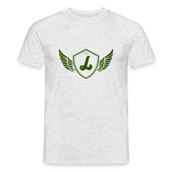 Armoiries L - T-shirt homme - gris chiné - Devant - AI Model Male 178 dark (178cm)