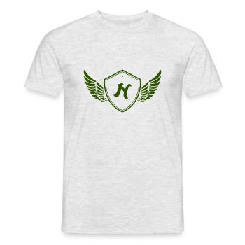 Armoiries n - T-shirt homme - gris chiné - Devant - AI Model Male 178 dark (178cm)