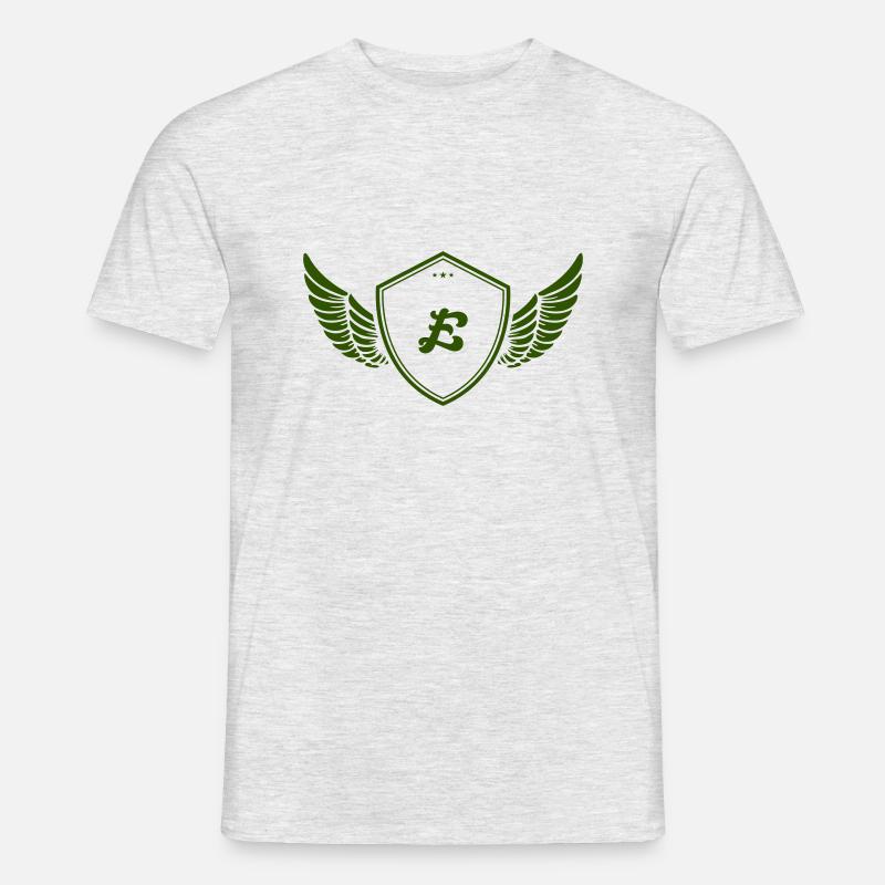 wappen e - Männer T-Shirt - Grau meliert