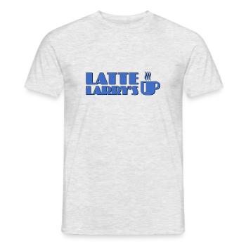 Latte Larry s - Männer T-Shirt - Grau meliert - Vorne - AI Model Male 178 dark (178cm)