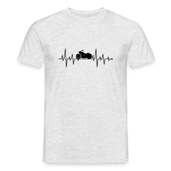 Motorcycle riding dad - Men's T-Shirt - heather grey - Front - AI Model Male 178 dark (178cm)