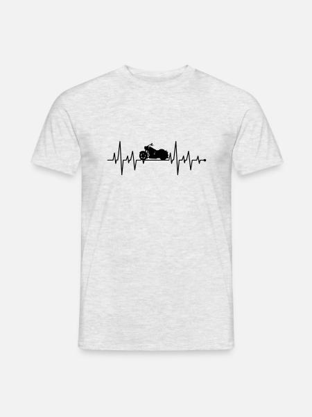 Motorcycle riding dad - Men's T-Shirt - heather grey