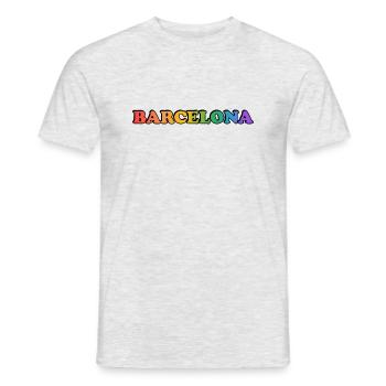 Barcelona Gay Pride - Männer T-Shirt - Grau meliert - Vorne - AI Model Male 178 dark (178cm)