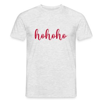 hohoho - Männer T-Shirt - Grau meliert - Vorne - AI Model Male 178 dark (178cm)