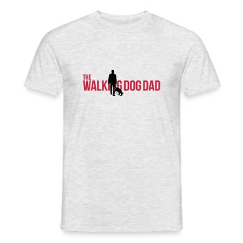 Le père chien qui marche - T-shirt homme - gris chiné - Devant - AI Model Male 178 dark (178cm)