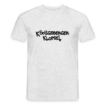 Königsberger Klopse, Berlin, Farben editierbar - Männer T-Shirt - Grau meliert - Vorne - AI Model Male 178 dark (178cm)