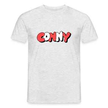 Conny - Männer T-Shirt - Grau meliert - Vorne - AI Model Male 178 dark (178cm)