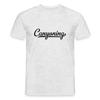 Canyoning - Men's T-Shirt - heather grey - Front - AI Model Male 178 dark (178cm)