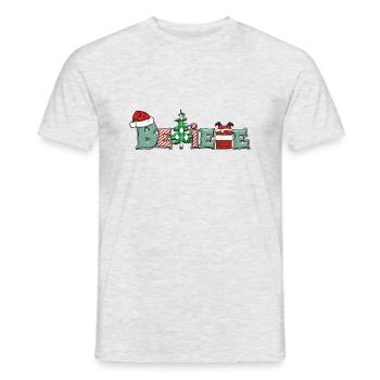Weihnachten Père Noël Joyeux Noël - T-shirt homme - gris chiné - Devant - AI Model Male 178 dark (178cm)