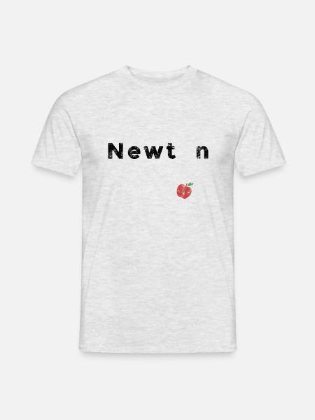 Isaac Newton - T-shirt homme - gris chiné