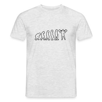 Fitness Entraînement en force Athlètes Musculistes musculaires - T-shirt homme - gris chiné - Devant - AI Model Male 178 dark (178cm)