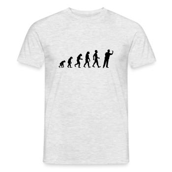 Evolution Darts - Men's T-Shirt - heather grey - Front - AI Model Male 178 dark (178cm)