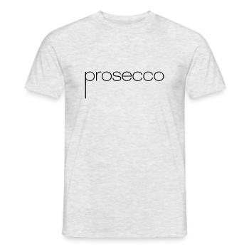 Prosecco Gossip Noir - T-shirt homme - gris chiné - Devant - AI Model Male 178 dark (178cm)