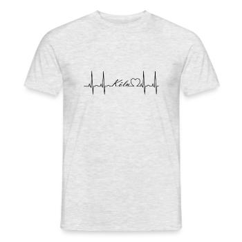 Cologne - T-shirt homme - gris chiné - Devant - AI Model Male 178 dark (178cm)
