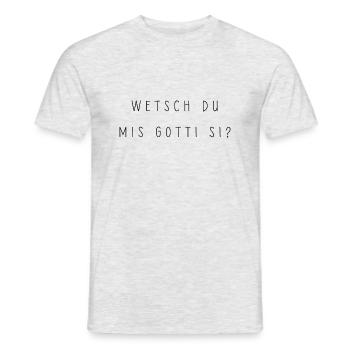 Gotti - Männer T-Shirt - Grau meliert - Vorne - AI Model Male 178 dark (178cm)