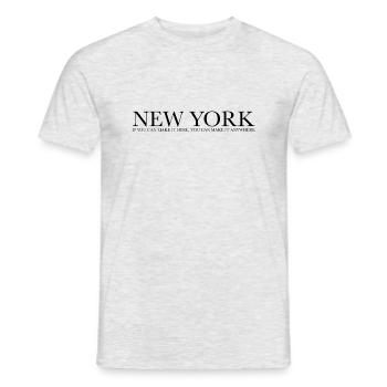 NYC MAKE IT - Men's T-Shirt - heather grey - Front - AI Model Male 178 dark (178cm)
