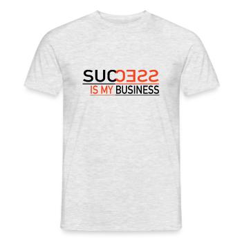 Le succès est mon affaire - T-shirt homme - gris chiné - Devant - AI Model Male 178 dark (178cm)
