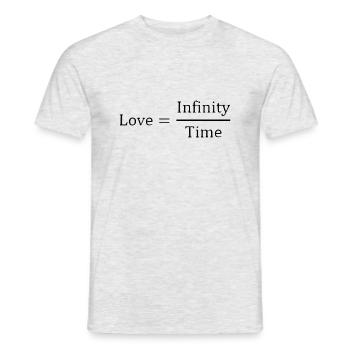 Ewige Liebe - Männer T-Shirt - Grau meliert - Vorne - AI Model Male 178 dark (178cm)