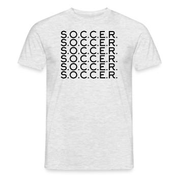 Fußball Football - T-shirt homme - gris chiné - Devant - AI Model Male 178 dark (178cm)