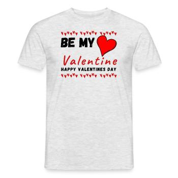 Sei mein Valentinstag - Valentinstag - Männer T-Shirt - Grau meliert - Vorne - AI Model Male 178 dark (178cm)