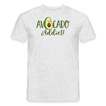 Avocat addict ! -Santés - forme-fitness légumes - T-shirt homme - gris chiné - Devant - AI Model Male 178 dark (178cm)