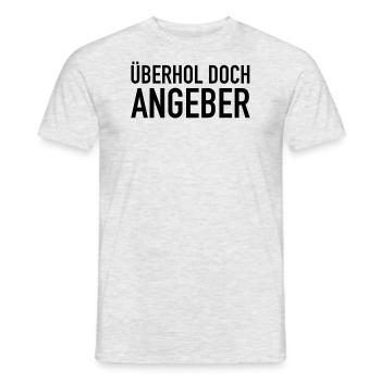 Dépassement encore, show- - T-shirt homme - gris chiné - Devant - AI Model Male 178 dark (178cm)