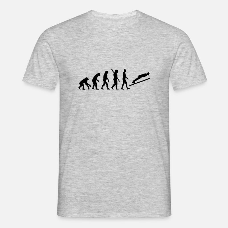 Evolution Ski-jumping - Men's T-Shirt - heather grey