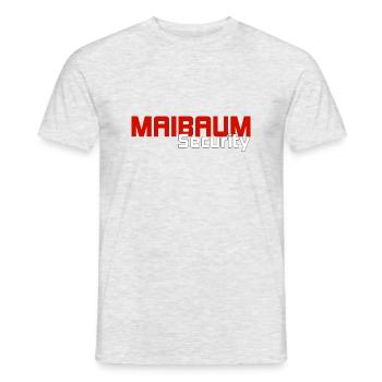 Maibaum Security Aufpasser Shirt - Männer T-Shirt - Grau meliert - Vorne - AI Model Male 178 dark (178cm)