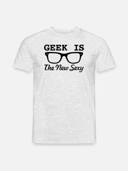GEEKS SIND SEXY! - Männer T-Shirt - Grau meliert