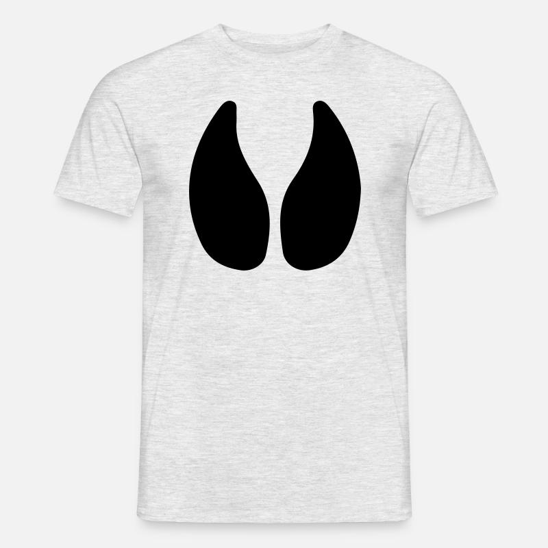 Empreinte de sabot vache étable étable - T-shirt homme - gris chiné