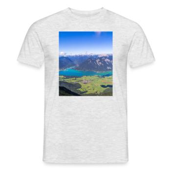Autriche Suisse Bavière Alpes Montagnes Randonnée - T-shirt homme - gris chiné - Devant - AI Model Male 178 dark (178cm)