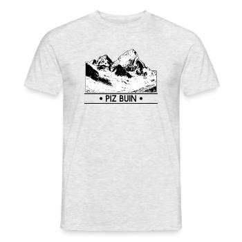Piz Buin - Männer T-Shirt - Grau meliert - Vorne - AI Model Male 178 dark (178cm)