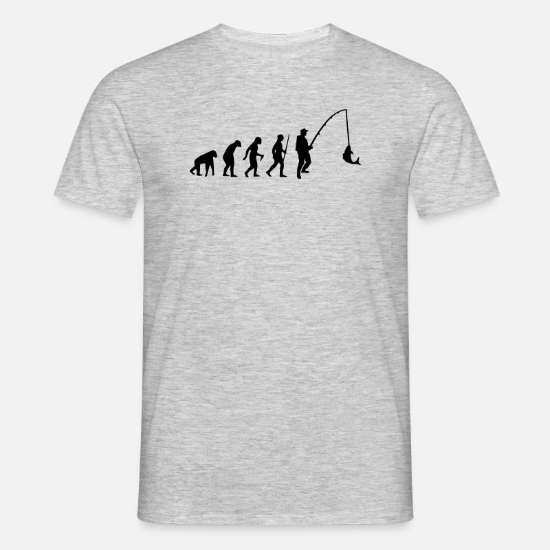 EVOLUTION FISH! - Men's T-Shirt - heather grey
