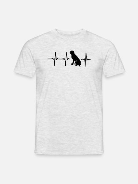 A HEART FOR DOGS! - Men's T-Shirt - heather grey