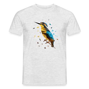 kingfisher - Men's T-Shirt - heather grey - Front - AI Model Male 178 dark (178cm)