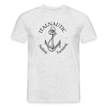 ITALNAUTIC sailing & yachting club 1986 - Männer T-Shirt - Grau meliert - Vorne - AI Model Male 178 dark (178cm)