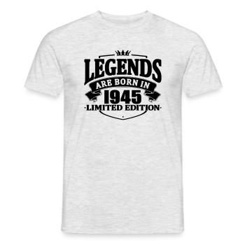 Les légendes sont nées en 1945 - T-shirt homme - gris chiné - Devant - AI Model Male 178 dark (178cm)