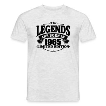 Les légendaires sont nées en 1965 - T-shirt homme - gris chiné - Devant - AI Model Male 178 dark (178cm)