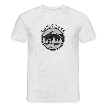 Canicross - Männer T-Shirt - Grau meliert - Vorne - AI Model Male 178 dark (178cm)