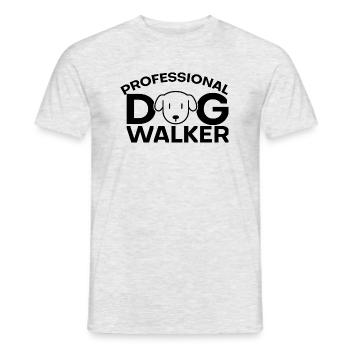 Les marcheurs de chiens - T-shirt homme - gris chiné - Devant - AI Model Male 178 dark (178cm)