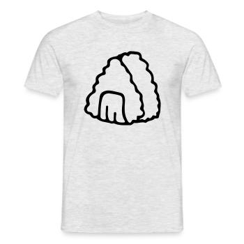 Asian Snack Food - Asia Onigiri Nigiri Sushi - Männer T-Shirt - Grau meliert - Vorne - AI Model Male 178 dark (178cm)