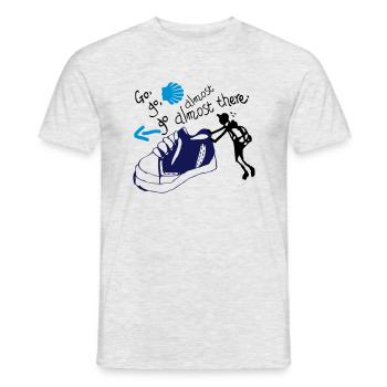 Go Go Go Fast da - Männer T-Shirt - Grau meliert - Vorne - AI Model Male 178 dark (178cm)