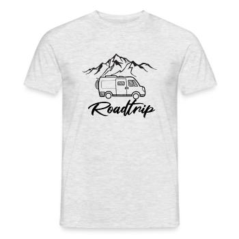 Van life roadtrip - Männer T-Shirt - Grau meliert - Vorne - AI Model Male 178 dark (178cm)