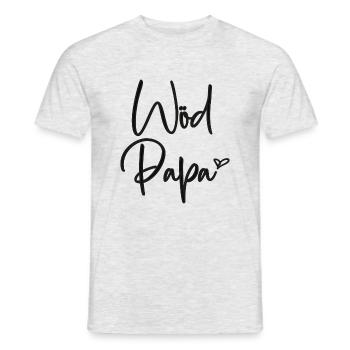 Wöd Papa Toller Papa Österreich Vatertag Vater - Männer T-Shirt - Grau meliert - Vorne - AI Model Male 178 dark (178cm)